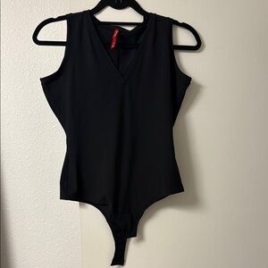 Spanx Black Sleeveless Bodysuit